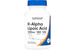 Nutricost R-Alpha Lipoic Acid 100mg, 120 Capsules - Veggie Capsules, Non-GMO, Gluten Free