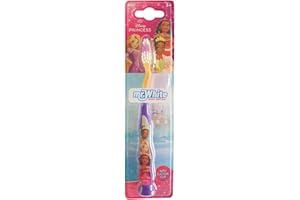 KP PHARMA Disney Princess Little Teeth Toothbrush for Kids with Protection Cap, Soft Rounded Bristles, Comfortable Handle Grip and Suction Cup for Upright Storage for Children Ages 3+