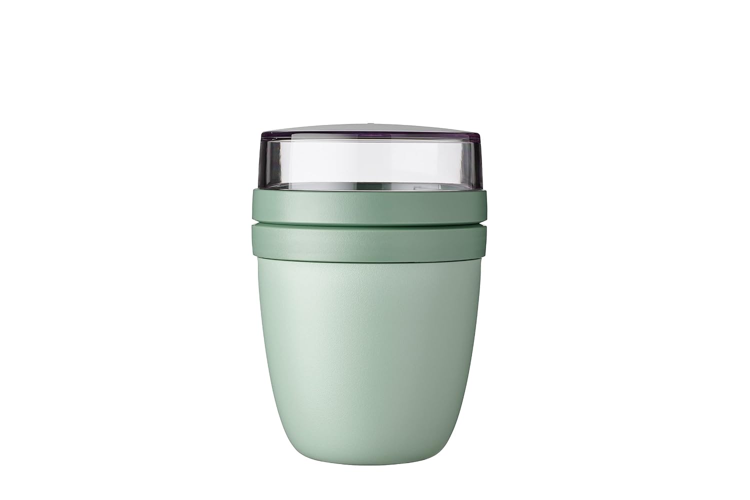 Mepal Müslibecher to go, praktischer Joghurtbecher to go - Unterteilung für Joghurt & Müsli - Geeignet für Gefrierschrank, Mikrowelle & Spülmaschine - 500 ml + 200 ml - Nordic Sage