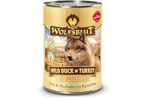 Wolfsblut - Wild Duck & Turkey - 6 x 395 g - Ente & Truthahn - Nassfutter - Hundefutter - Getreidefrei