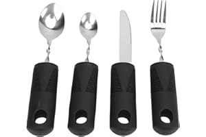 ATYHAO Obciążone Sztućce dla Pacjentów z chorobą Parkinsona Pomoc Przy Zapaleniu Stawów Łyżka Widelec Nóż Adaptacyjny Zestaw Przyborów Kuchennych