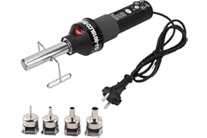 DEWIN Dmuchawa gorącego powietrza, 220 V, 450 W, LCD, regulowana, elektroniczna opalarka, lutownica, stacja lutownicza, IC SMD BGA