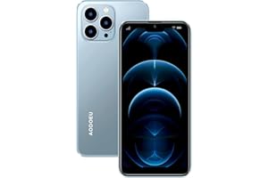 AODOEU Smartphone Pas Cher 4G, Android 11, Écran 6.3" HD+, 32Go ROM ,4Go RAM, 4850mAh Batterie, 8MP+5MP CaméraTéléphone Portable, Face ID/Dual SIM/WiFi/GPS Téléphone Portable Pas Cher sans Forfait (bleu)