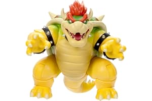 THE SUPER MARIO BROS. MOVIE Super Mario Movie – Action figure di Bowser alta 18 cm sputafuoco, estremamente dettagliata e con 15 punti di articolazione. Direttamente dal film! Per bambini e collezionisti