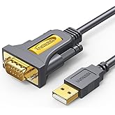 UGREEN USB auf RS232 Seriell Kabel USB Seriell DB9 mit PL2303 Chipsatz, Kompatibel mit Router (1M)