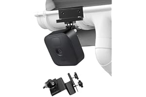 Wasserstein Support de gouttière résistant aux intempéries avec Adaptateur Universel à vis Compatible avec Les caméras Blink Outdoor, Blink Outdoor 4 et Blink XT2/XT (Noir)