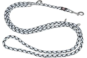 TRIXIE Hundeleine Cavo V-Leine S–M, 2,00 m ø 12 mm in schwarz - verstellbare Leine mit reflektierenden Elementen - für kleine bis mittelgroße Hunde - 135801