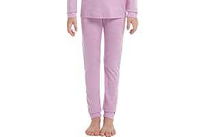 woolcano Kinder Thermounterhose aus 100% Merinowolle, Atmungsaktive Funktionswäsche für Jungen und Mädchen