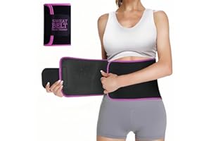HOTBAG Bauchweggürtel Fitness Gürtel, Waist Trainer Damen Schwitzgürtel Verstellbarer Neopren Sauna Bauchgürtel zum Abnehmen Gewichthebergürtel Herren