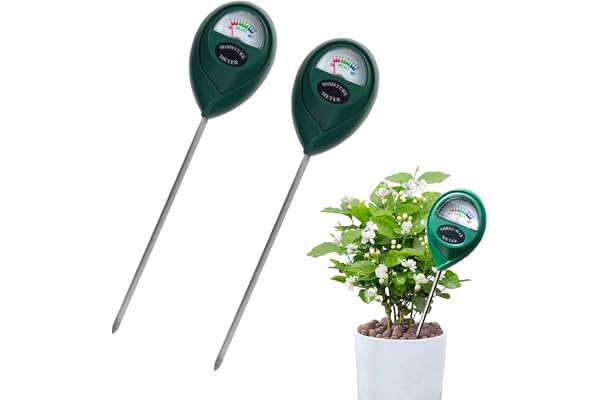WNTJN Lot de 2 Capteurs D'Humidité du Sol à Longue Sonde, Testeur Humidité Plante, Capteur de Moniteur d'eau, Hygromètre pour Extérieur et IntéRieur, Capteur Humidité Sol Hygrometre Plante, Plantes
