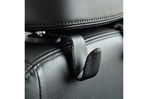 BYNYXI Crochet Dappui-tête de Voiture, Crochet en Cuir Véritable pour Siège de Voiture Crochet Arrière Appui-tête Cintre Support Organisateur Universel Crochet pour Voiture SUV-11.5cmx4cmx4cm