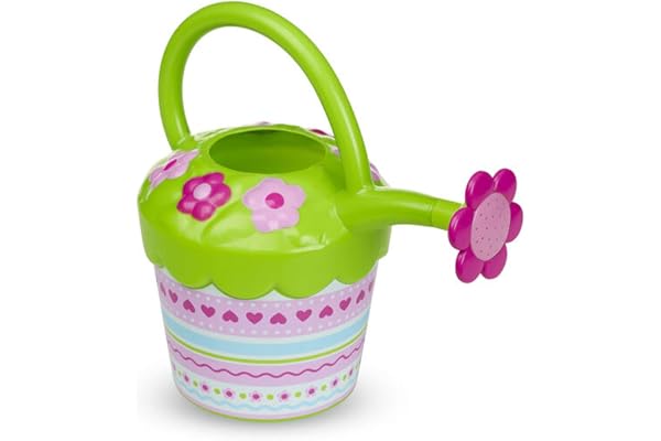 Melissa & Doug Arrosoir À Fleurs, Jouet de Plein air pour Enfants et Adultes, Outillage de Jardin pour Enfants, Jouets d'été, Cadeau pour garçons et Filles de 4 5 6 7 8 Ans