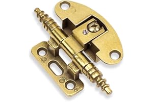 COMFERUT Cerniera per mobili 80 mm per ante in battuta - DORATA