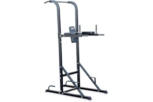 JK Fitness JK6096, Power Tower Station Unisex Adulto, Nero, Unica