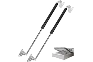 DIXHILLS 500MM 245N/25KG Gas Struts, 2pcs Universal adjustable Lift Support Springs, Gas Spring Lift Support Shock with Mounting Kit for Ottoman Bed Heavy lid Floor Hatch Door Kitchen Cabinet Storage Box Lid