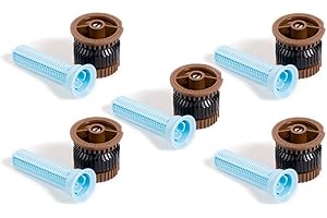 Rain Bird Arroseur Statique HE-Van 12, Grande Efficacité, Marron, portée 2,7 m à 3,7 m, 5 pièces