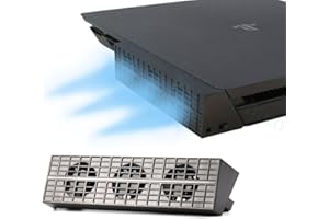 DOBE FOMIS ELECTRONICS ElecGear PS4 Slim Cooler Ventilador Turbo Cooling Fan Cooler, Ventilador de Refrigeración USB Externo Auto Control de Temperatura para PlayStation 4 Slim CUH-2xxx