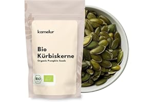 ‎KAMELUR Kamelur Steirische Bio Kürbiskerne aus Österreich (1kg) Kürbiskerne Bio Schalenlos Gewachsen