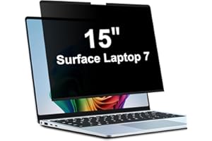 STARY Filtro Privacidad Magnetico 15 Pulgadas para Microsoft Surface Laptop 7, Extraíble Privacy Filter for Surface 7th Anti luz Azul Antiespia Antirreflejos