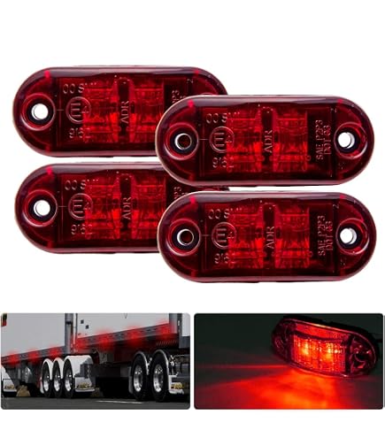 Krtopo 10x Seitenmarkierungsleuchten – 12/24V, IP68, Gelbes Licht Für LKW & Wohnwagen