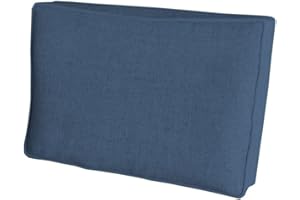 chilly pilley Coussin De Palette EU Coussin D'assise Dossier Mousse Froide Flocons De Mousse Rembourrage Plusieurs Tailles Et Couleurs (Coussins Latéraux 60x40x12cm, Bleu)