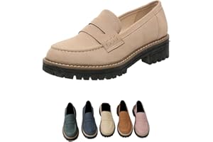 DABINFA Le Donne Dicono Mocassini con Suola Spessa Comodi con Suola Passante Adatti per Scarpe
