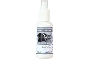 ‎ALFAVET Alfavet HexoCare SilberSpray, Hautreinigungslösung für Hunde und Katzen mit Microsilber und Chlorhexidin, Sprayflasche 100ml