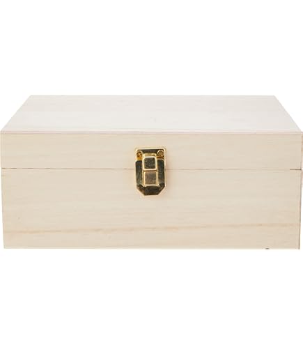 Scatola In Legno Per Decoupage 2 Pezzi Intarsiate Effetto Mattone Cofa - 8