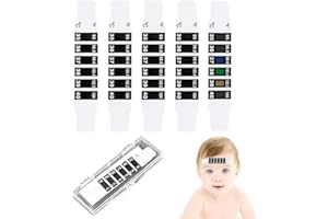 BOPRKTM Pack of 5 Forehead Thermometer Strips for Children Forehead Thermometer Strips Self-Adhesive Reusable Forehead Fever Temperature Stickers for Home Use Travel
