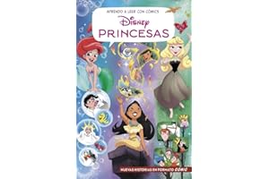 Aprendo a leer con cómics Disney - Princesas: Cómic con letra MAYÚSCULA, ideal para primeros lectores. (Aprendo con Disney)