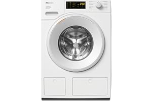 Miele WSD 663 WCS, Lavatrice W1 a Carica Frontale 8 kg, con TwinDos e Miele@Home, Funzione Pre-Stiratura e CapDosing, Classe di Efficienza Energetica A, Bianco Loto