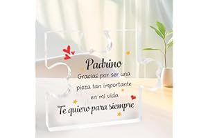 KARYLLENA Regalo Navidad Padrino Regalo Padrinos Bautizo Acrílica Puzzle Decoración Regalos para Padrinos De Bautizo Regalo Padrino Bautismo Regalo para Padrino Cumpleaños Regalo Padrino Cumpleaños Hombre