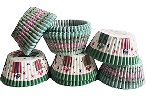 ULALAZA 200PCS Pirottini Carta Antiaderenti Ciambelle Cupcake Muffin Stampi Fodere Pasticceria Forniture Per Cucina