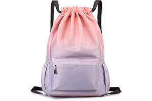 Nnicorns Sac à Dos Sportif Imperméable Grand 33x16x49 cm - Homme/Femme pour Yoga, Fitness, Voyage & Shopping - Cordon Ajustable Résistant