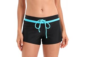 Tmaza Donna con Drawstring Regolabile Asciugatura Rapida Pantaloncini da Bagno Size S - 3XL