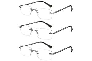 VVDQELLA Lunettes de presbytie sans monture,Lunettes Anti-Lumière Bleue, Reading Glasses Unisexe,pour PC, Tablette, Gaming Lecteurs