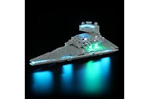 BRIKSMAX Zestaw oświetleniowy do Imperial Star Destroyer, oświetlenie LED kompatybilne z zestawem Star Wars 75394, zestaw Lego nie jest dołączony