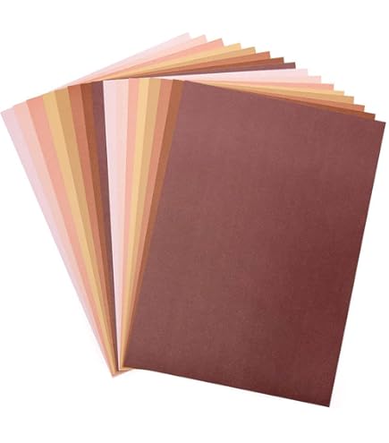 Papier Cartonné ORANGE Vif A4 160 G/m² - Lot De 25 Feuilles, Pour Impression Et Loisirs Créatifs