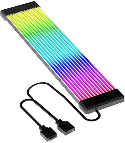 Guaine ARGB Per Tubi Raffreddamento A Liquido Mars Gaming - 30 LED, Silicone Morbido, 330mm, Compatibile Con ARGB - Foto 2