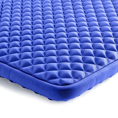 Laptophülle, Evecase Universal Neopren Anti-Schock Laptop Schutzhülle mit Rautenmuster / Diamant-Muster Schaumpolsterung für 13.3 – 14 Zoll Laptops Tablets Macbooks Notebooks Chromebook – Blau - 8