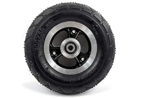 L-faster Patinete eléctrico de 200x50, Rueda sólida o Rueda de Aire, Rueda de Patinete de 8 Pulgadas con neumático sólido o neumático de Aire con Cubo de aleación de Tubo, Rueda de Carro de 8"
