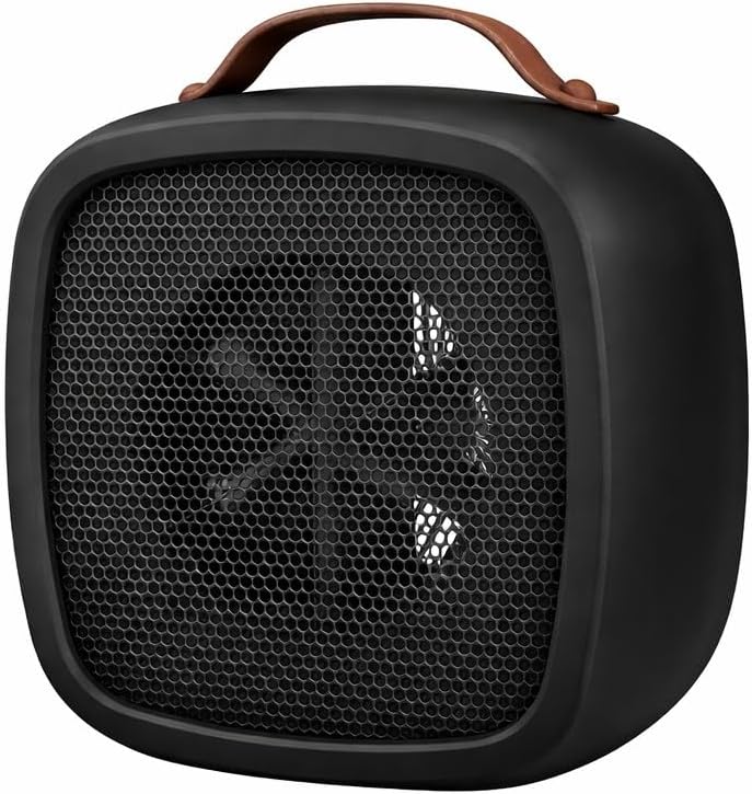 Wonderlamp - Calefactor Portátil Tropico, 500W, Calentamiento Rápido en 3 Segundos, con Asa de Transporte y Apagado Automático, 14,2 x 10,1 x 14,1 cm