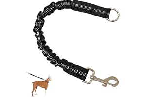 Elastiskt Hundkoppel, Hundträningskoppel Justerbar Stötdämpare Hundrep Elastisk Kabeldragning Reflekterande Säkerhet Nylon Förlängning För Promenader Jogging Cykling