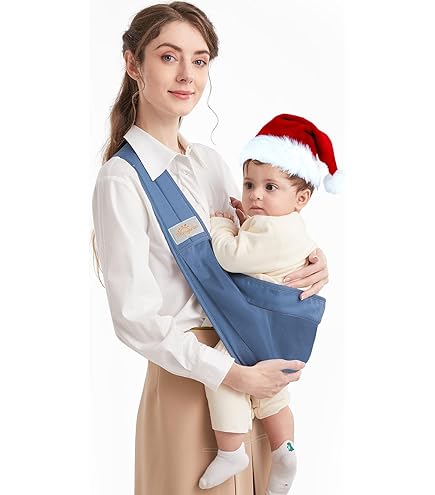 TRAHOO-Porte Bebe, Portable Echarpe De Portage Bebe Avec Des Bretelles