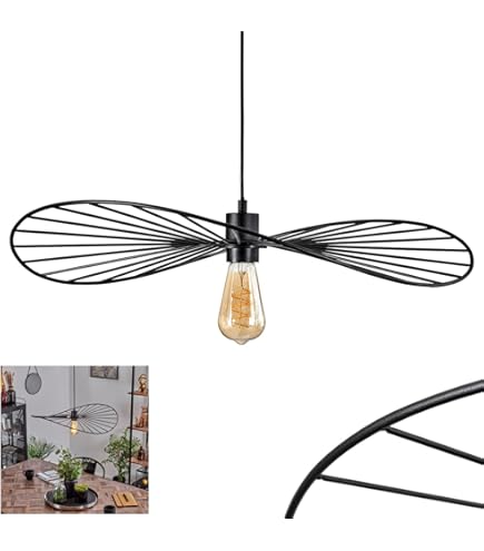 Art Deco hanglamp zwart met smoke glas 4-lichts - Laura