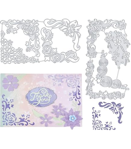 PATIKIL Stamp & Die Storage Bags - 50 Pack Clear Plastic Envelopes With Labels, 9.4 X 7 Inches, For Craft Organization
