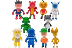 ZGCXRTO 10 Pieces Stumble Man Figures, Stumble Man Figurine Playset, Stumble Man cake topper, Features Moulded Details, Toys gift for children party gift