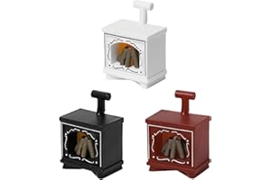 CHROMACRAFT 3 Mini Cheminées, Accessoires De Maison Modèle, Décoration Créative pour La Maison, Décoration De Maison De Poupée, Cheminée Tricolore