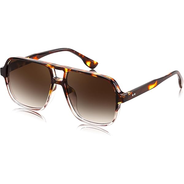 FEISEDY Retro Vierkante Zonnebril Dames Heren 70s Vintage Trendy Bril