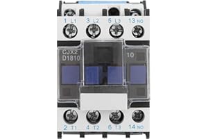 HILITAND 3-poliges Schütz CJX2-1810 24/36/48/110 / 380V AC Schienenspule(380V AC)